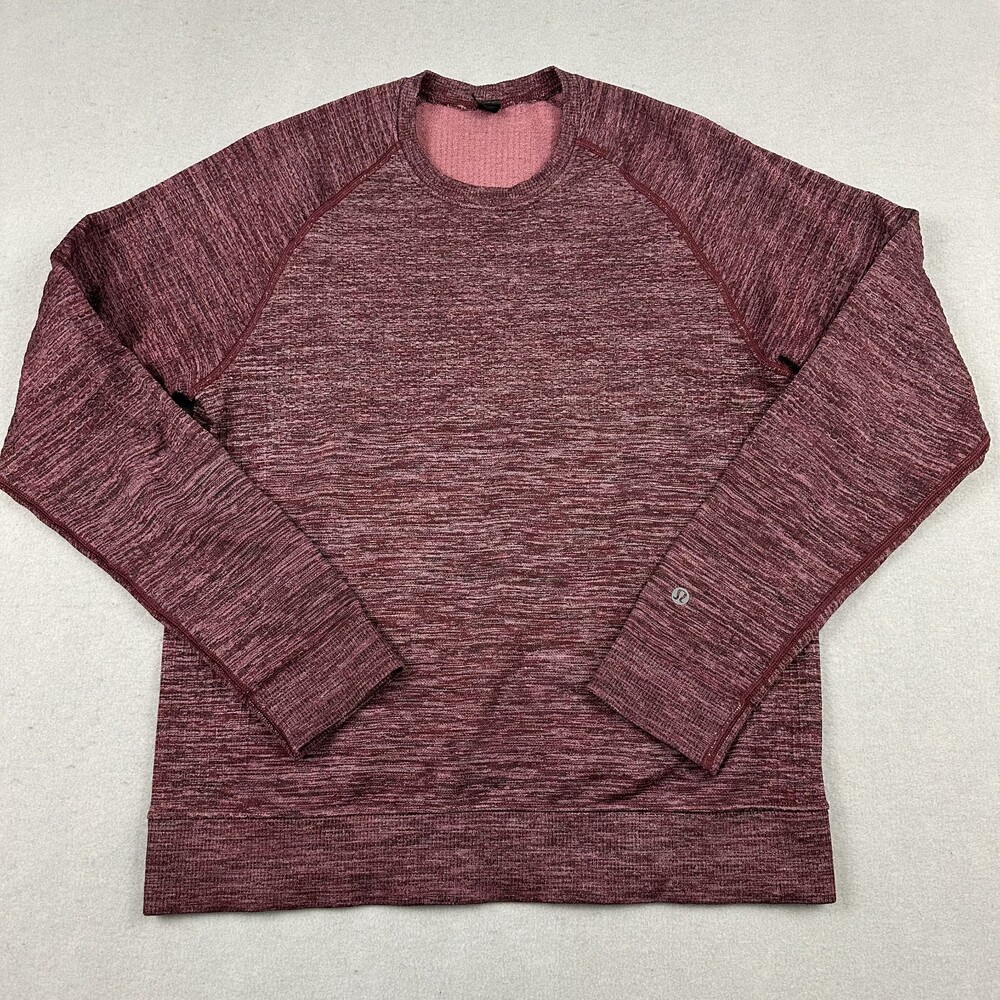 Lululemon Sweater Men Small Burgundy Crewneck Pullover Sweatshirt Athleisure S